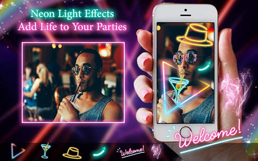 Shinning Neon Photo editor - Neon Light Effects screenshot 1