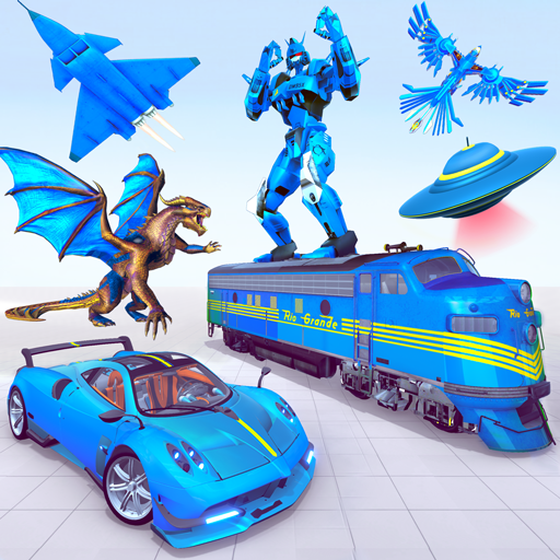 เกมรถหุ่นยนต์ตำรวจ 3d icon