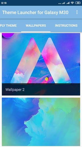 Theme Launcher for Samsung Galaxy M30 screenshot 1