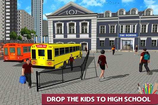 High School Bus Simulator: City Bus Driving screenshot 12