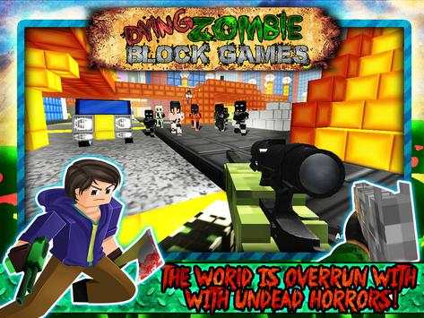 Dying Zombie Block Games screenshot 1