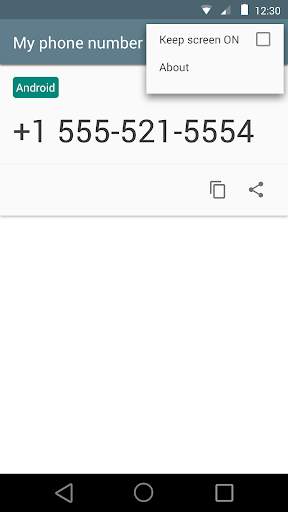 My phone number screenshot 2