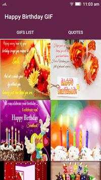 Happy Birthday GIF स्क्रीनशॉट 2