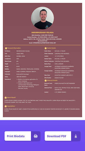 Marriage Biodata Maker - Biodata Templates screenshot 6