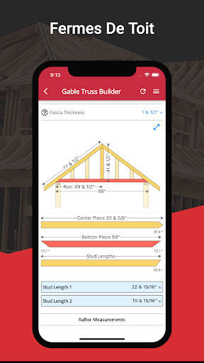 RedX Roof Calculatrice de Toit screenshot 4