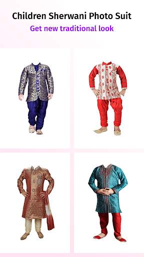 Children Shervani Photo Suit screenshot 3