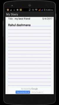 My Diary screenshot 6