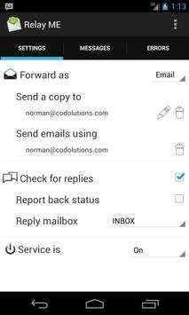 Relay ME, SMS via Email screenshot 1