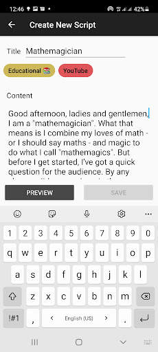 Elegant Teleprompter 5 تصوير الشاشة