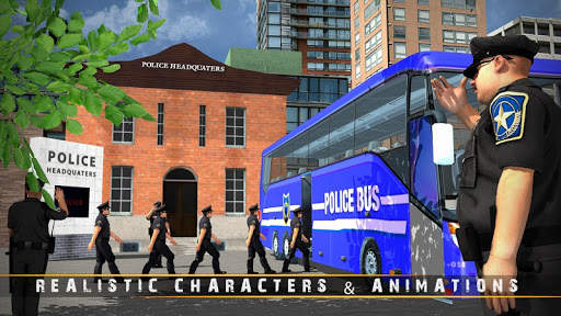 Police Bus Driving Game 3D screenshot 2