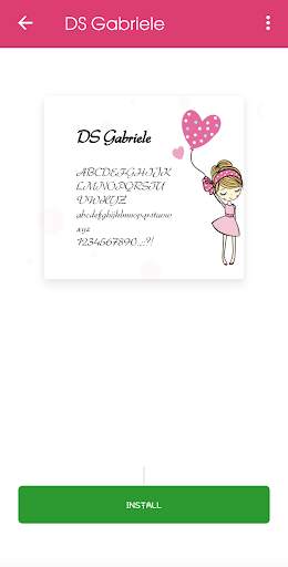 Girls Fonts for FlipFont screenshot 3