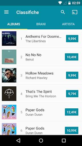 7digital Music per Android screenshot 3