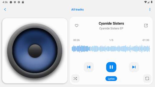 Black Music Player (no ads) screenshot 5
