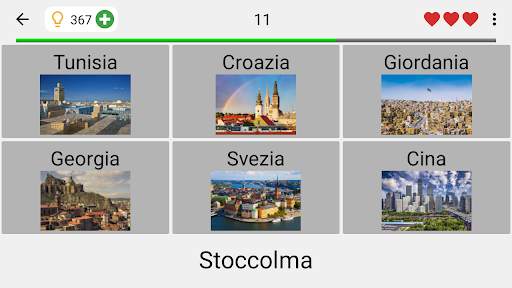 Capitali di tutti gli stati del mondo - Città Quiz screenshot 6
