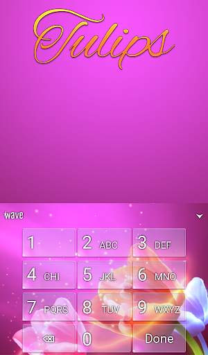Tulips Animated Keyboard   Live Wallpaper screenshot 5