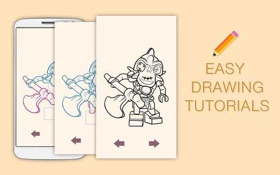 Draw Drawings Ninja Go Lego Figures screenshot 2