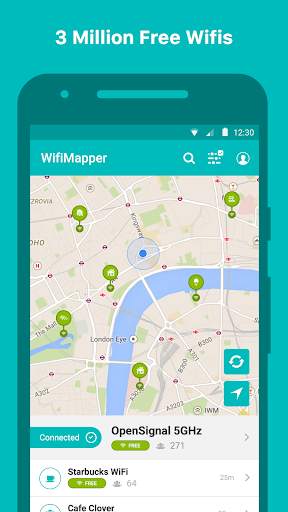 WifiMapper - Free Wifi Map screenshot 1