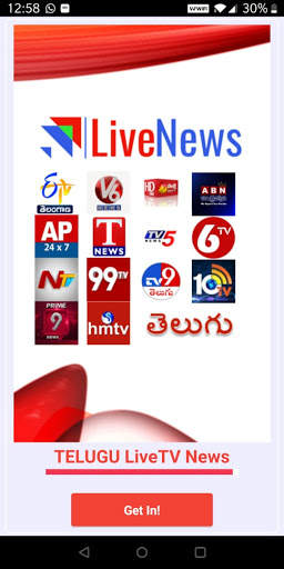 Telugu News Live TV Channels screenshot 1