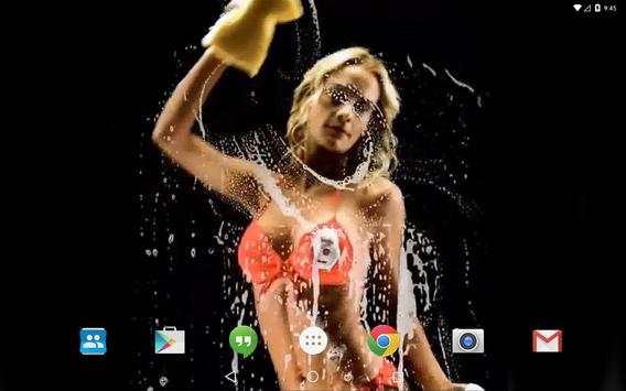 Screen Washer Girl Walllpaper screenshot 7