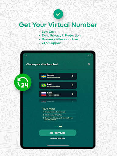 Second Phone Number for WA screenshot 10