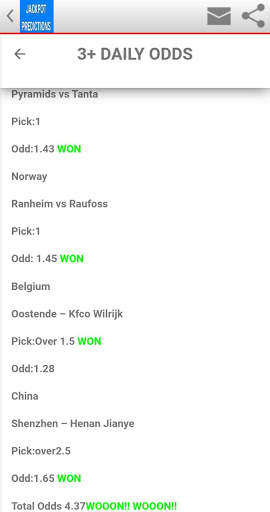 JACKPOT SOCCER PREDICTIONS screenshot 1