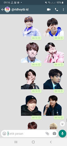 Pack Siker WA BTS Bangtan Boys WAStickerApps screenshot 6