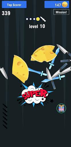 Knife play hit aim game screenshot 8