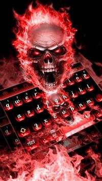 Red Flame Skeleton Keyboard screenshot 1