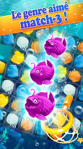 Mermaid -puzzle match-3 trésor screenshot 8
