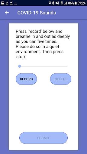COVID-19 Sounds screenshot 2