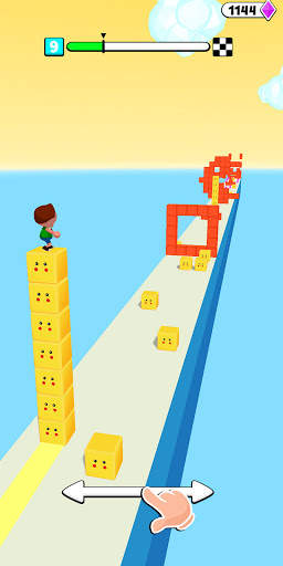 Block Surfer 3D: Stack Cube Surfer - Fun Run Game screenshot 1