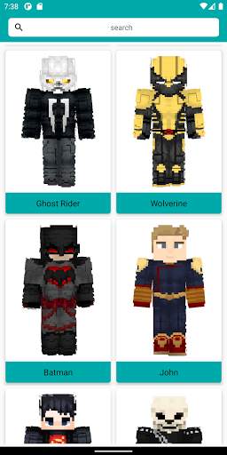 Superhero Skins for Minecraft screenshot 2