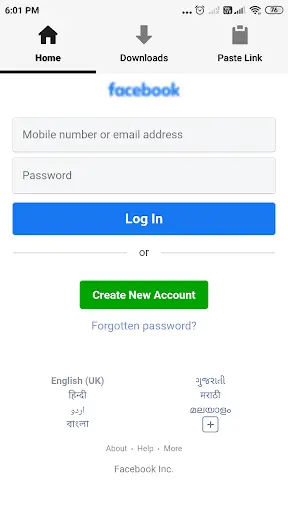 Video Downloader For Facebook - Video Downloader screenshot 1