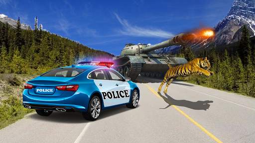 Tank Attacks Police Cars : Panzer War 2021 screenshot 3