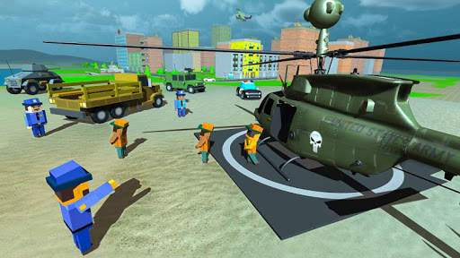 Blocky Vegas Crime Simulator:Prisoner Survival Bus screenshot 2