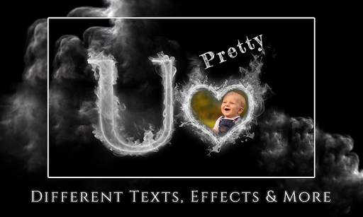 Smoky Text Photo Frames screenshot 6