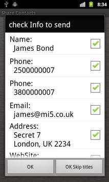 Share Contacts via SMS (Ads) screenshot 3