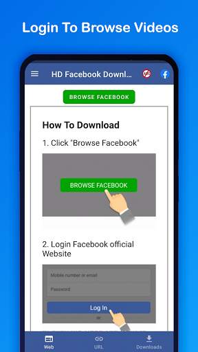 Video Downloader for Facebook - FB Video Download screenshot 1