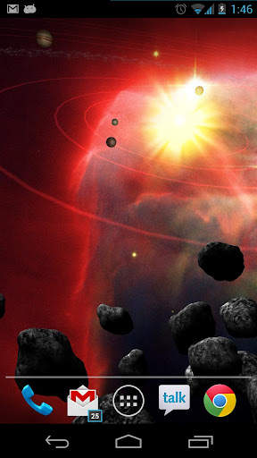 Asteroid Belt Free L Wallpaper screenshot 3