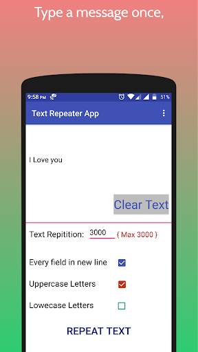 Text Repeater screenshot 2