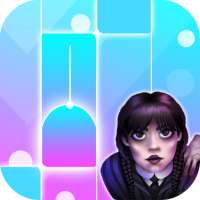 Wednesday Addams Piano Tiles logo