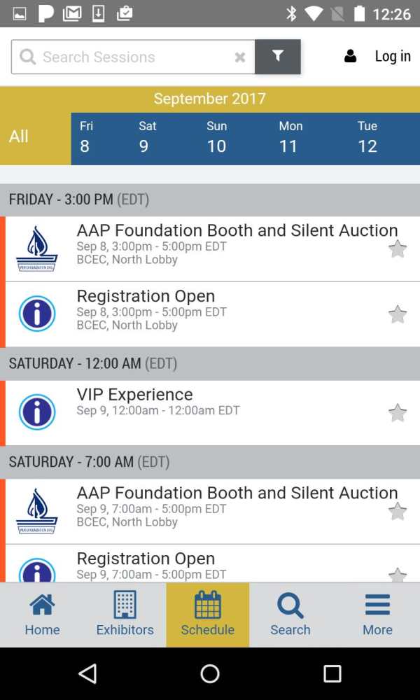 AAP 2017 Annual Meeting screenshot 3
