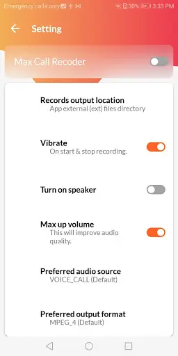 Max Call Recoder screenshot 3