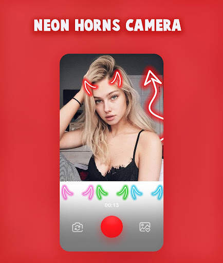 Neon horns Devil : Halloween Makeup Photo Editor screenshot 8
