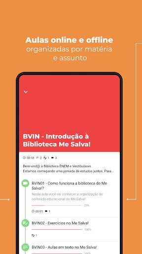 Me Salva! ENEM 2020: Aulas Offline e Exercícios screenshot 2