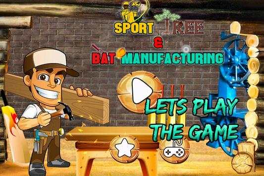 Cricket Bat Making Factory Game screenshot 1