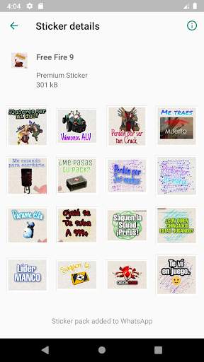 FF Free Fire forWAStickerApps screenshot 3
