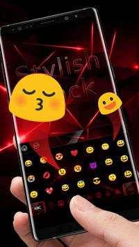 Stylish Black Red Keyboard screenshot 3