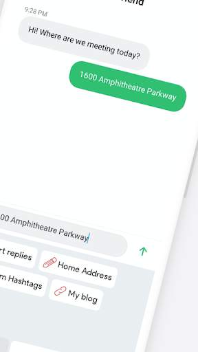WordPad - Template phrase keyboard for android screenshot 2