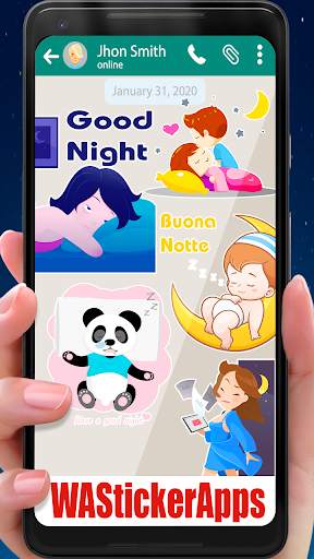 WAStickerApps Good Night screenshot 1